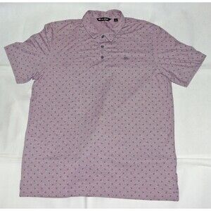Travis Mathew Men's Short Sleeve Golf Polo Geometric Shirt‎ Size XL